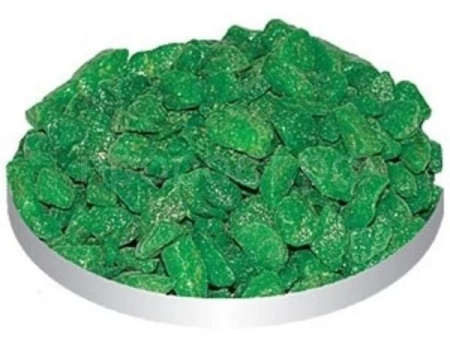 Грунт для аквариума Тритон белстящий зеленый крупный 5кг