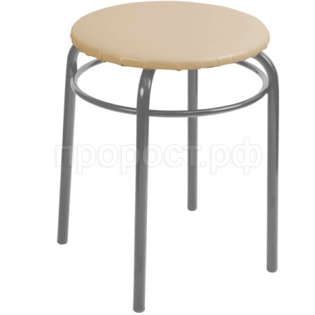 Табурет "Ника Макси" круглый с/ободком слоновая кость ТНМ/СЛ