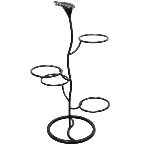 Подставка Настольная РЗДИ Аленький цветочек 4 гор черная