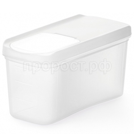 Емкость д/сыпуч. прод. 1л Лайн белый М9001 /30шт/ Альтерн 