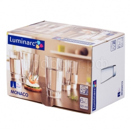 Набор стопок 50мл 6шт  "МОНАКО" LUMINARC