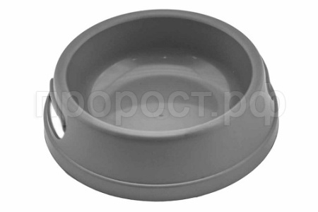 Миска одинарная пластик Прованс 750мл серый/2204/Дарэлл