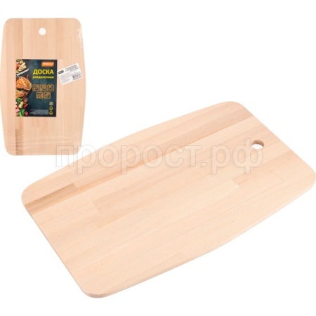 Доска разделочная Sencillo 22*35см (массив берёзы 8мм) 986057 /30шт/Mallony