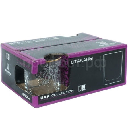 Набор стаканов Акация 250мл/150-Г32