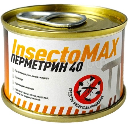 Шашка InsectoMAX Перметрин 40 (перметрин) 40гр банка Пироспецэффект 