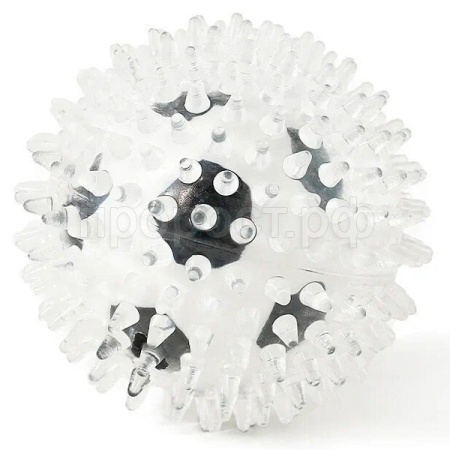 Игрушка с Мяч игольчатый прозрачный 9см ИС-27